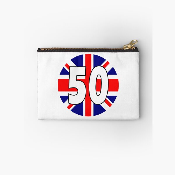 Item preview, UK flag with number 50 - fifty designed and sold by AllShirts21.