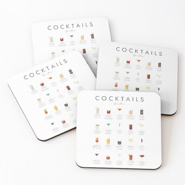 Item preview, Cocktail chart - Bar menu designed and sold by muharko.
