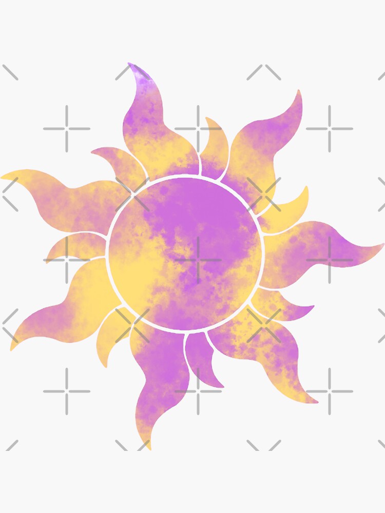 Tangled Sun Cloud Pattern/Watercolor by stickerr