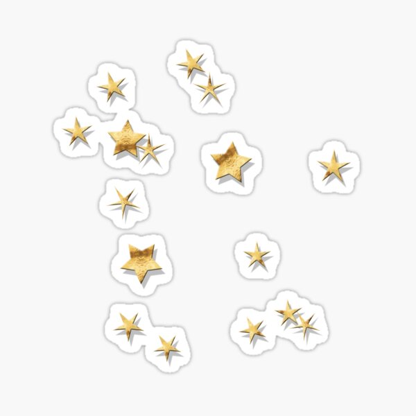 Gemini Golden Stars Constellation Sticker