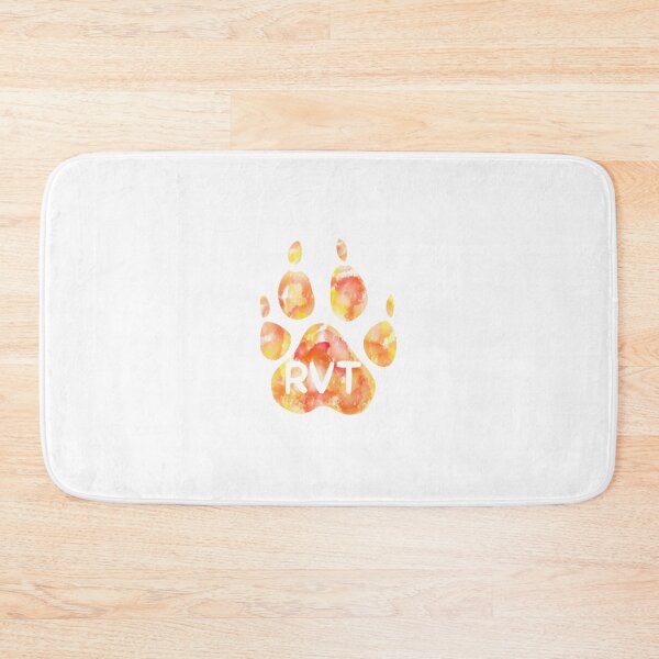 Item preview, RVT - Registered Veterinary Technician Paw Print (orange) designed and sold by dannydoesarts.