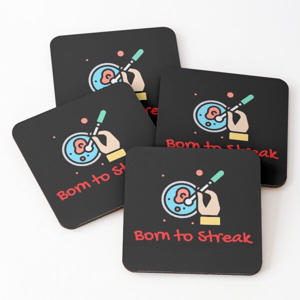 Item preview, BORN TO STREAK! FUNNY agar plate Microbiology Med Tech Lab Tech designed and sold by Hippiesole.