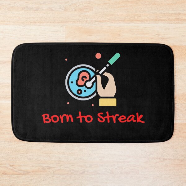 Item preview, BORN TO STREAK!  FUNNY agar plate  Microbiology Med Tech Lab Tech designed and sold by Hippiesole.