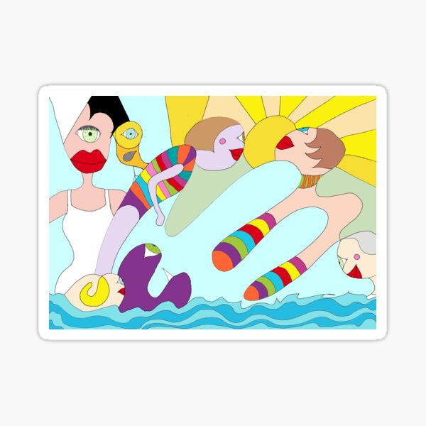 Et si on allait se baigner ! Sticker