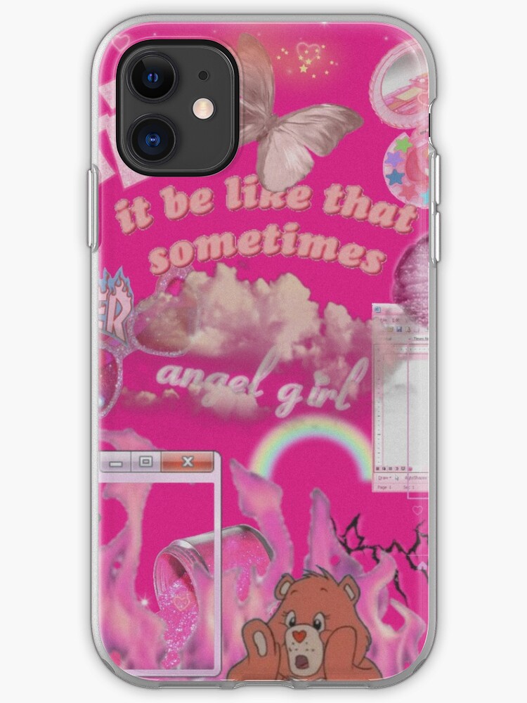 Pink Y2k Aesthetic Iphone Case Cover By Cuteartsy Redbubble