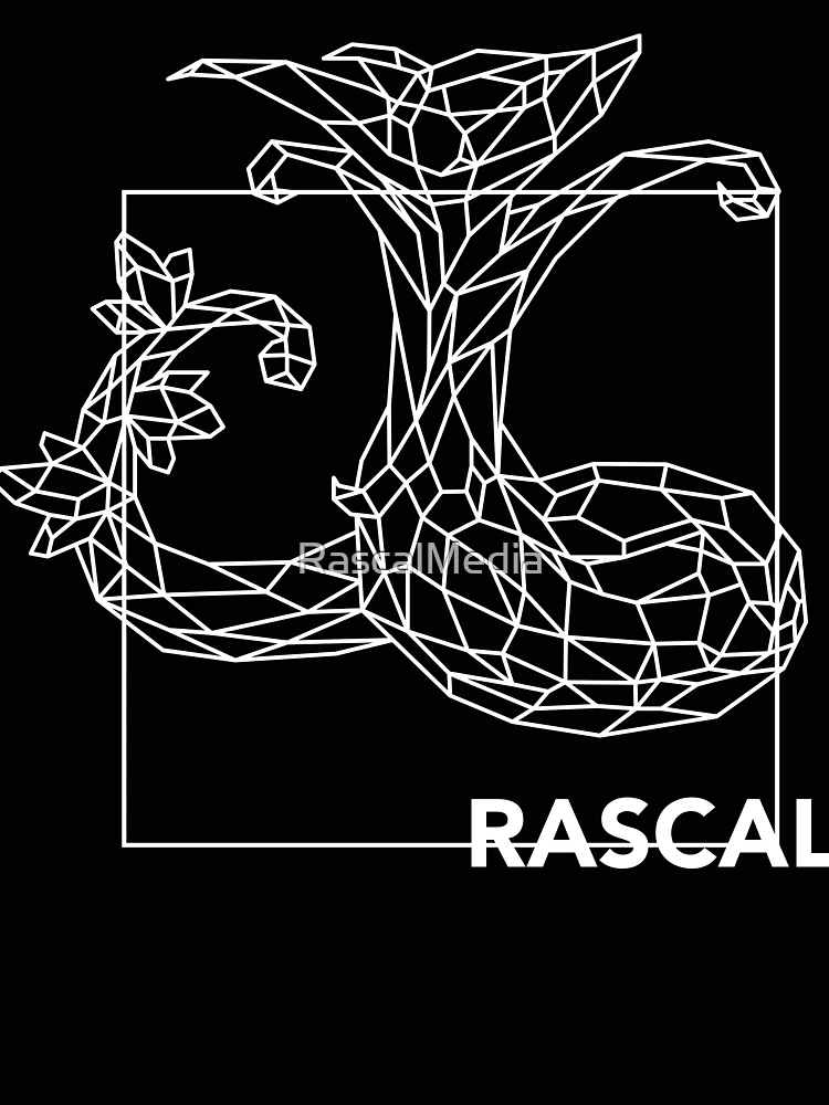 Thumbnail 4 von 4, Locker geschnittenes T-Shirt, Polygon Serpiroyal Rascal designt und verkauft von RascalMedia.