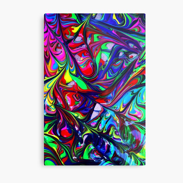 Item preview, Red Green Blue Abstract Painting Swirls designed and sold by allhistory.