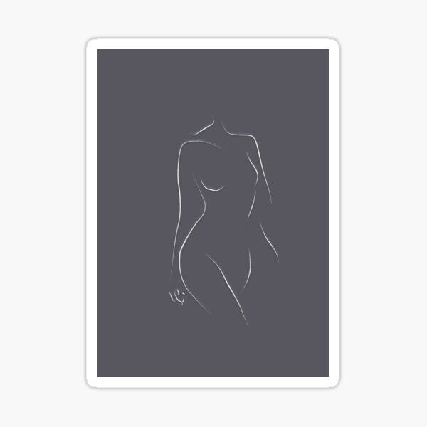 Item preview, naked body // line art minimalism designed and sold by LLCRG.