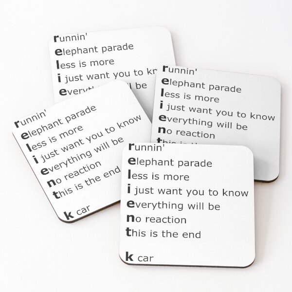 Item preview, Relient K Songs designed and sold by SteelArrow21.