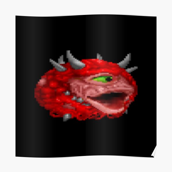 Cacodemon Poggers Poster