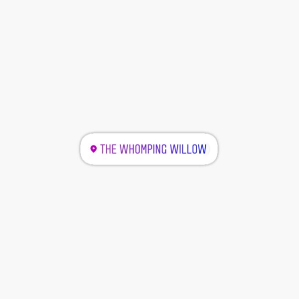 Item preview, The Whomping Willow Location Sticker designed and sold by PurebldPrincess.