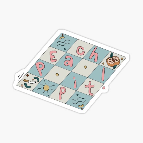 PEACH PIT: YAYF ALBUM FAN ART Sticker