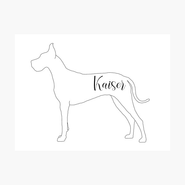 Dog Outline Wall Art Redbubble