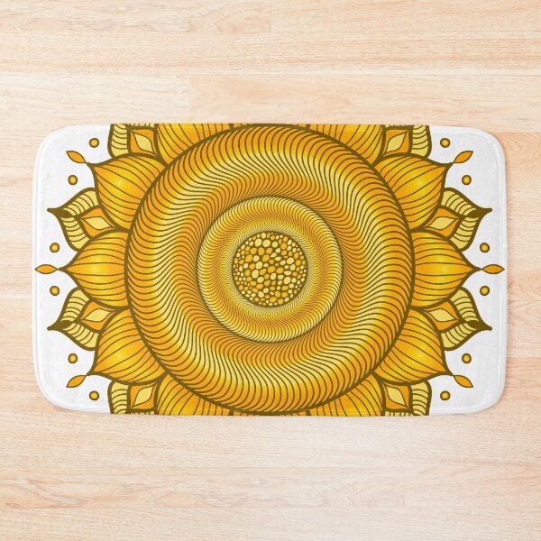 Item preview, Spiral Sunflower Mandala designed and sold by serenaking.