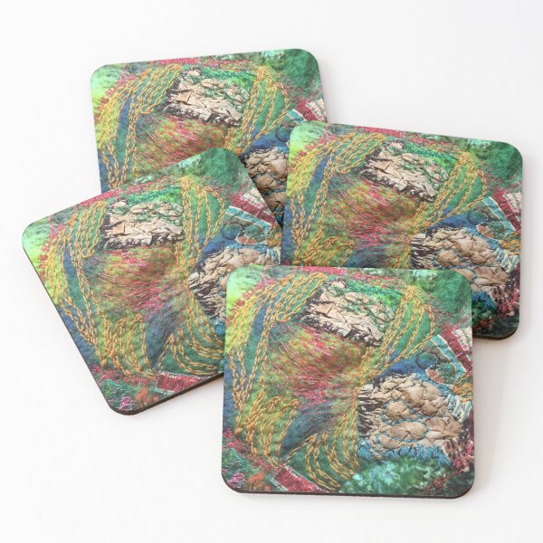Item preview, Meanderings of the Needle, textile artwork designed and sold by Claire Cooper-Walsh.
