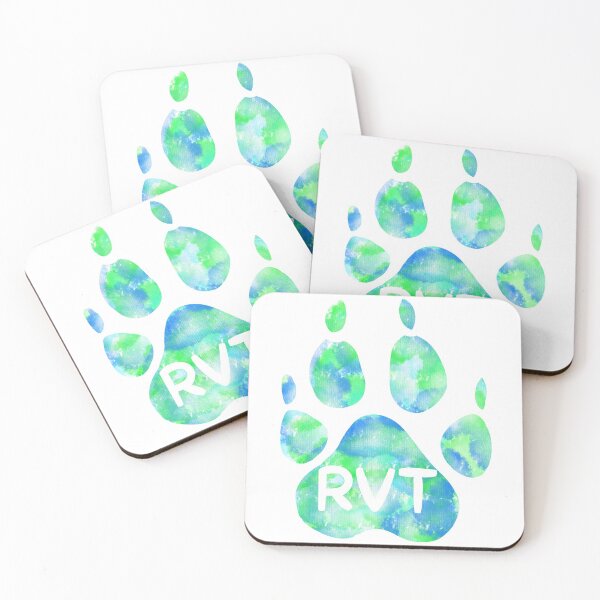 Item preview,  RVT - Registered Veterinary Technician Paw Print (Green) designed and sold by dannydoesarts.