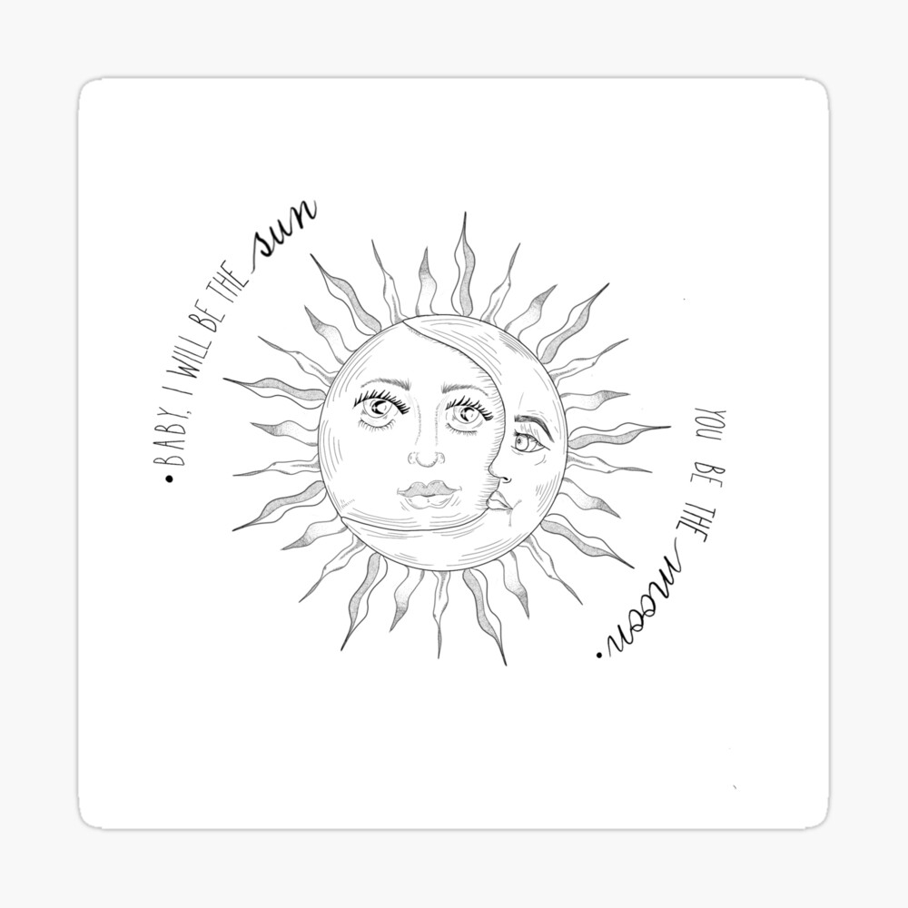 The Sun And The Moon Art Board Print By Loart S Redbubble