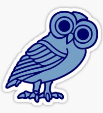 greek owl greece athena Sticker
