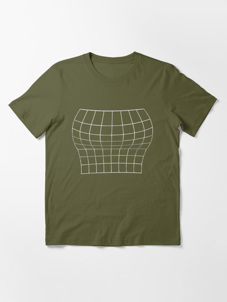  Grid Optical Illusion Large Bust Size - Funny Gift Premium T- Shirt : Clothing, Shoes & Jewelry