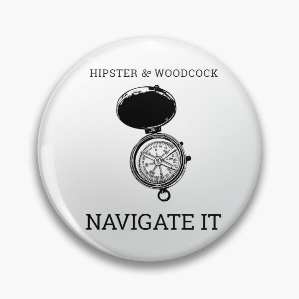 Item preview, NAVIGATE IT - COMPASS - HIPSTER & WOODCOCK designed and sold by hipsterwoodcock.