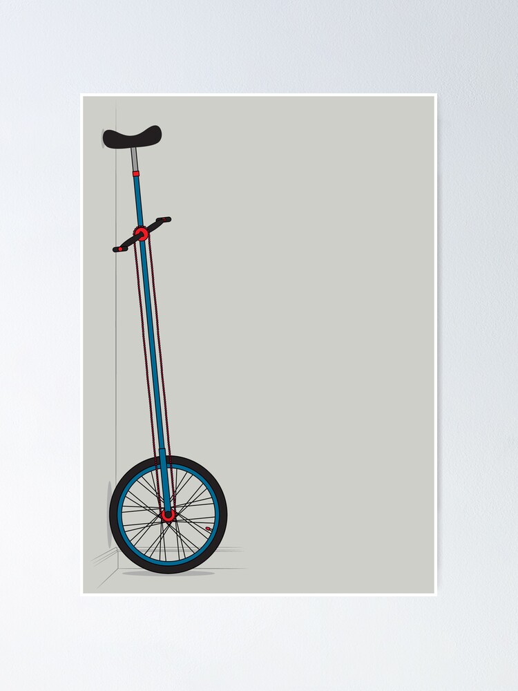"Very Tall Unicycle" Poster by AndyScullion Redbubble