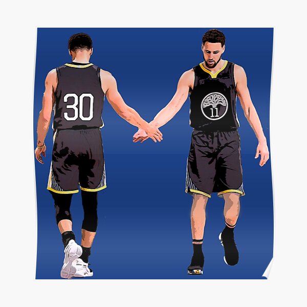 Golden State Warriors Basketball Jersey Personalised Name Wall Art Print Poster