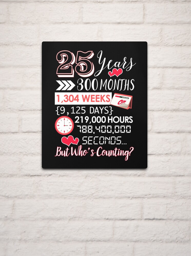25th Wedding Anniversary Gifts, Silver Wedding Anniversary Gifts for  Husband Wife Parents, 25 Years Married Night Light Sign, Husband Gift -  Etsy | 25 wedding anniversary gifts, 25th anniversary gifts, 25th wedding  anniversary