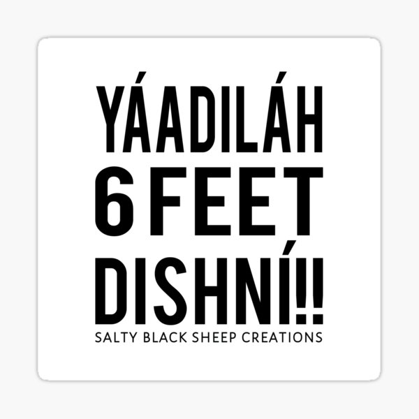 Yaadilah 6 feet! Sticker
