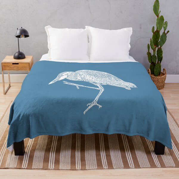 Item preview, Blue Heron White Print designed and sold by designsasstultd.