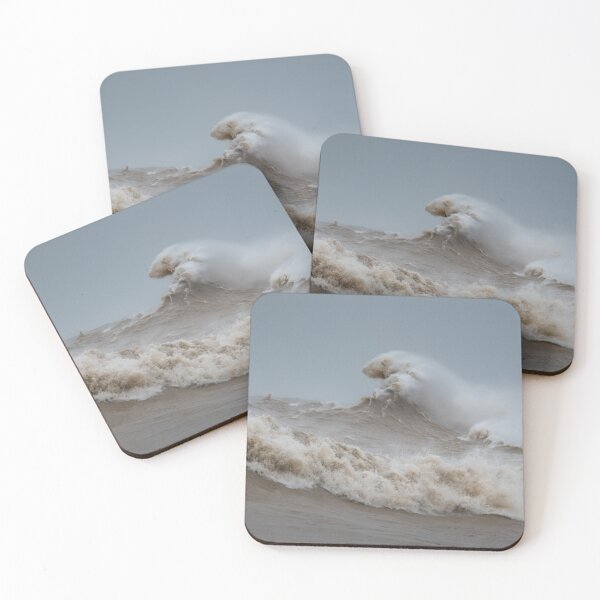 Item preview, Big waves on Lake Michigan in Milwaukee, WI designed and sold by amcimages.