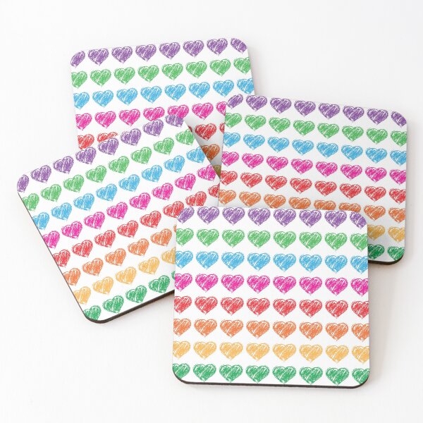Item preview, Rows of hearts designed and sold by drawbey.