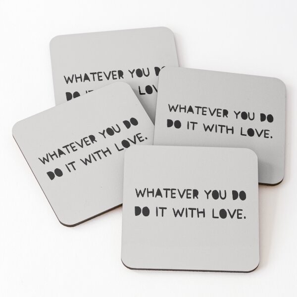 Item preview, Whatever You do, do it with Love / Jessica Alba's favourite slogan / Motivational Quote on Items designed and sold by Polokat.