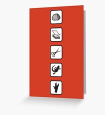Rock-Paper-Scissors-Lizard-Spock Greeting Card