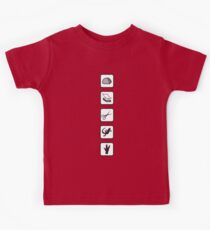 Schere Stein Papier Echse Spock Kinder T-Shirt