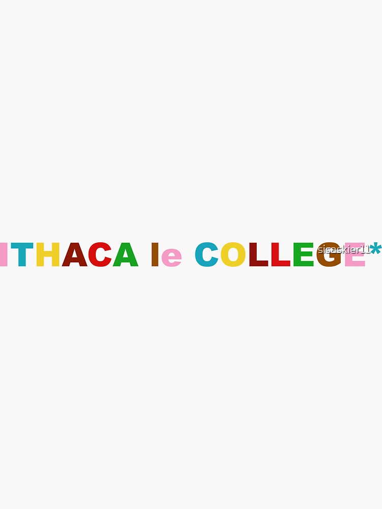 "Ithaca College (golf theme)" Sticker for Sale by sisaskier11 Redbubble