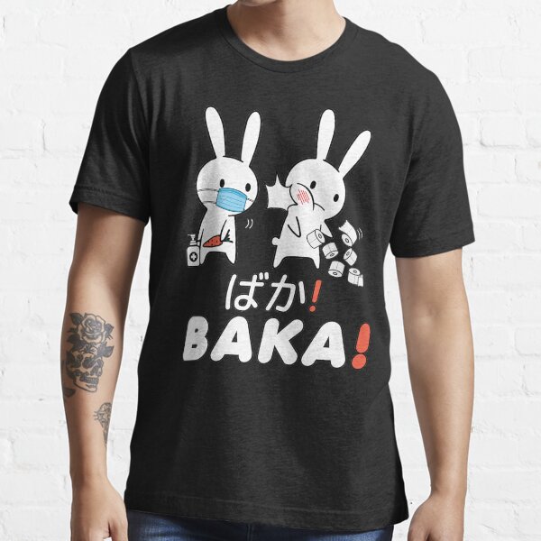 Baka Slap Funny Anime Rabbit Toilet Paper Shortage Essential T-Shirt