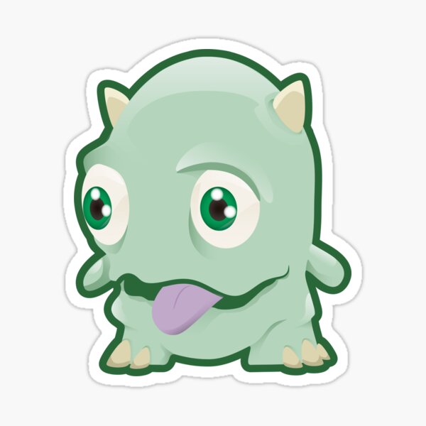 Sticker Kleines Grunes Monster Redbubble