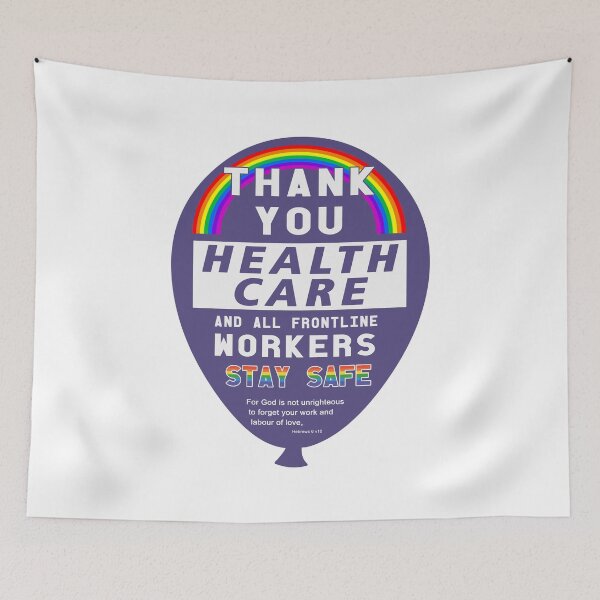 Item preview, Thank You Rainbow Balloon Health Care and Keyworkers designed and sold by christopper.