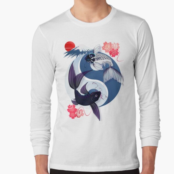 Yin and Yang Koi Long Sleeve T-Shirt