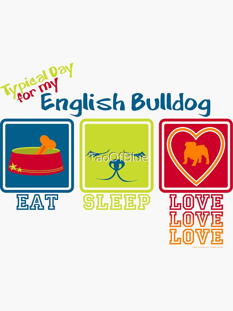 Typical Day For My English Bulldog by TaoOfBlue