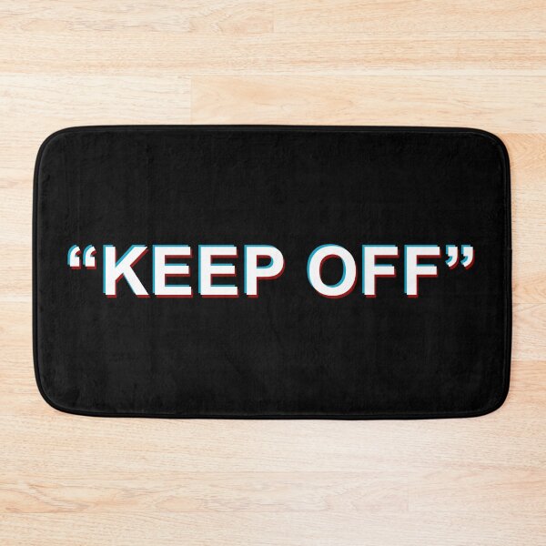 ⭐️ Keep off white Bath Mat
