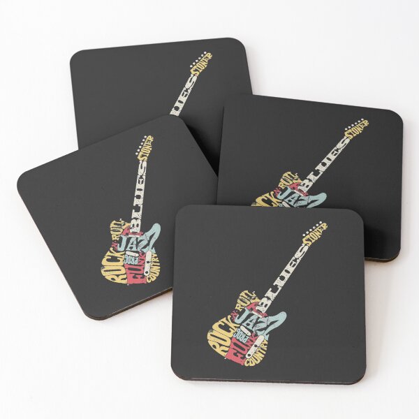 Item preview, Guitar Music Genres Product. Retro Style Print designed and sold by PackAPunch.