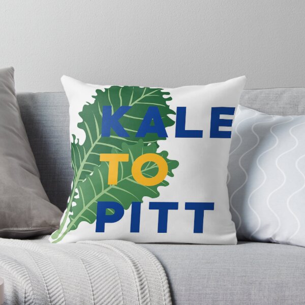 Football Pittsburgh Merch Football Pittsburgh in Modern Stacked Lettering  Throw Pillow, 16x16, Multicolor