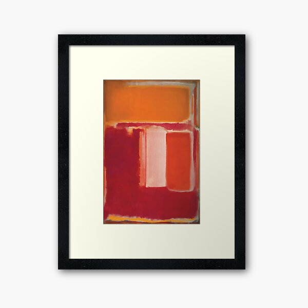 Mark Rothko | Gelb Gerahmter Kunstdruck