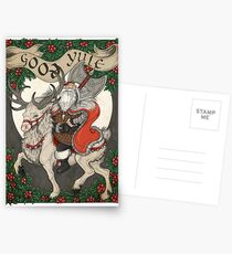 Nordic Santa - Red Postcards