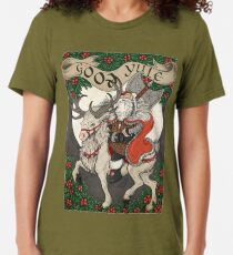 Nordic Santa - Red Tri-blend T-Shirt