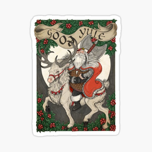 Nordic Santa - Red Sticker
