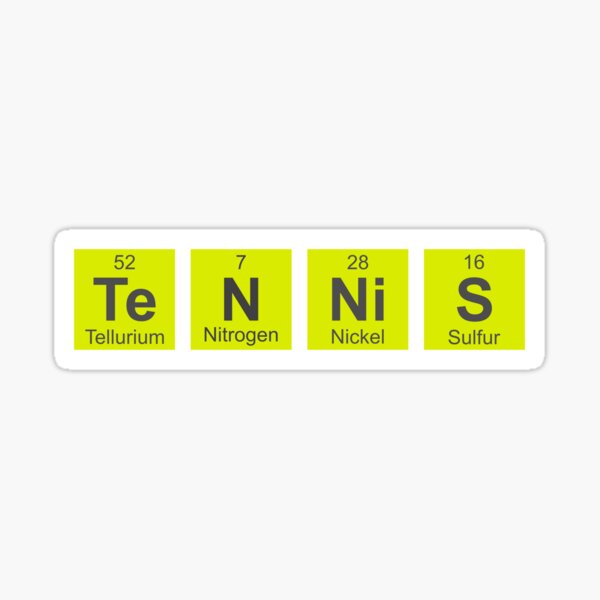 Item preview, Awesome Tennis gift for tennis players | tennis is a science, periodic table | periodic elements spelling designed and sold by surfingfun.