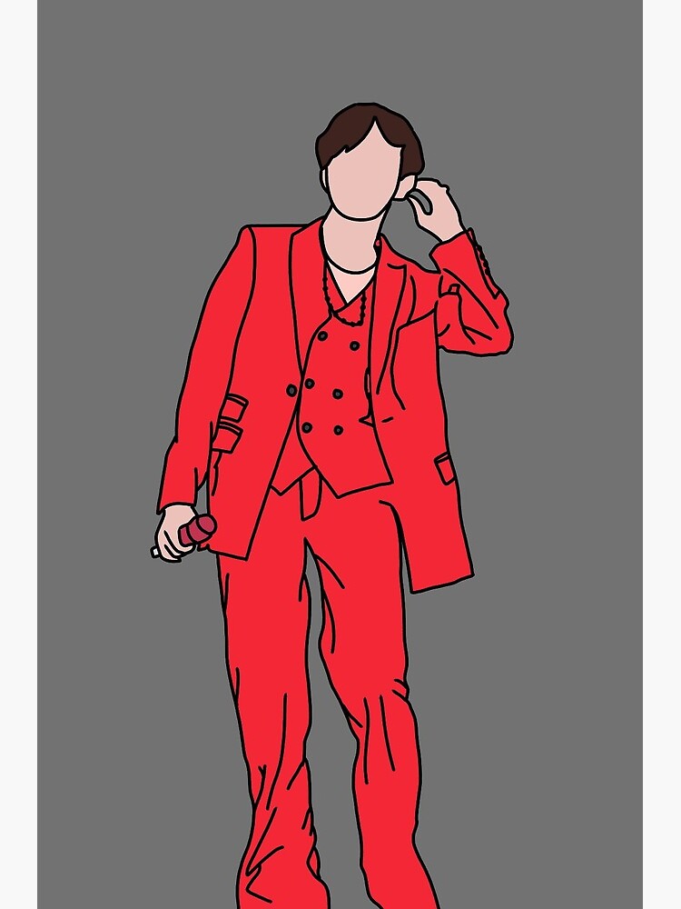 BTS J-hope red suit | Greeting Card