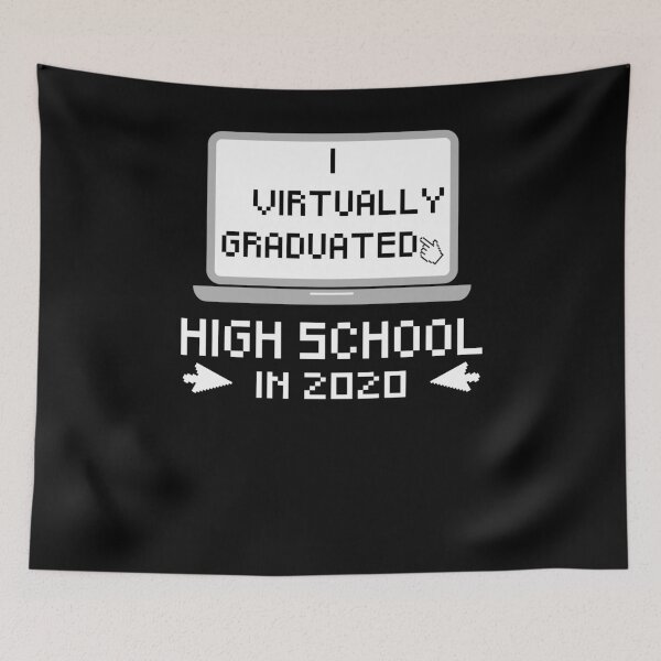 Item preview, Funny Senior HIGH SCHOOL Graduation 2020 I Virtually Graduated HIGH SCHOOL IN 2020 Quarantine Life designed and sold by Almazik27.
